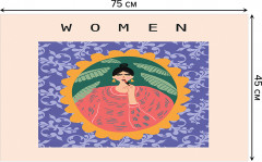 Коврик придверный «Девушка с помадой» - Фото 1