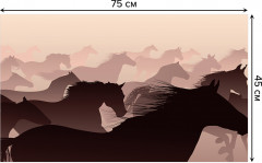 Коврик придверный «Лошадиный бег» - Фото 1