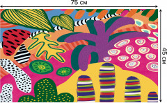 Коврик придверный «Неоновые тропики» - Фото 1