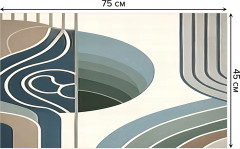 Коврик придверный «Пастельные изгибы» - Фото 1