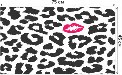 Коврик придверный «Поцелуй леопарда» - Фото 1