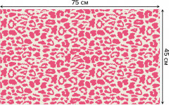 Коврик придверный «Розовый леопард» - Фото 1