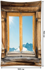 Фотопанно на стену «Деревянные ставни» - Фото 1