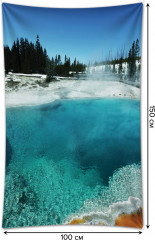 Фотопанно на стену «Озеро парит» - Фото 1