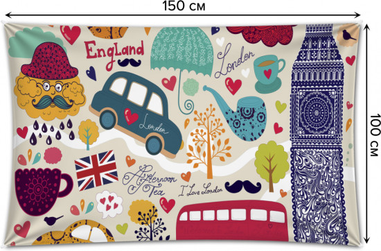 Фотопанно на стену «Английская скромность»