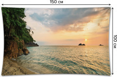 Фотопанно на стену «Восход над морем» - Фото 1