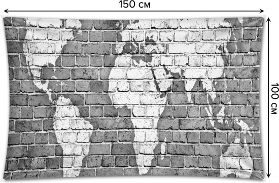 Фотопанно на стену «Карта на стене»