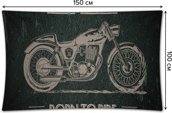 Фотопанно на стену «Рожденный для езды»