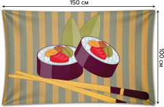 Фотопанно на стену «Суши и палочки» - Фото 1