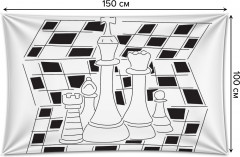 Фотопанно на стену «Фигуры на шахматной доске» - Фото 1