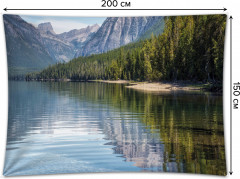 Фотопанно на стену «Гладь горного озера» - Фото 1