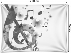 Фотопанно на стену «Музыкальные тени» - Фото 1