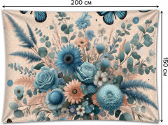 Фотопанно на стену «Синии цветы» - Фото 1