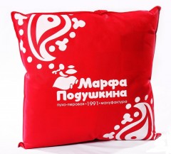 Подушка полупуховая «Душевная» (60х60 см, 30% серый гусиный пух, 70% гусиное перо) - Фото 1