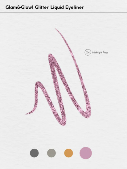 Подводка с блестками для глаз «Liquid eyeliner», оттенок 01 Glitter Stone Grey