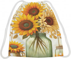 Сумка-мешок для обуви и вещей «Букет подсолнухов» - Фото 1