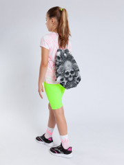 Сумка-мешок для обуви и вещей «Череп в паутинах» - Фото 3