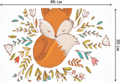 Комплект плейсматов «Лисичка и цветы» - Фото 1