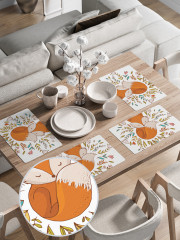 Комплект плейсматов «Лисичка и цветы» - Фото 2