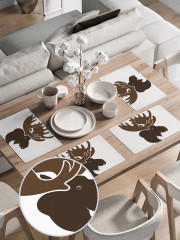 Комплект плейсматов «Лось наблюдает» - Фото 2