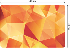 Комплект плейсматов «Оранжевые треугольники» - Фото 1