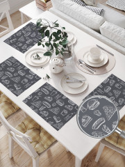 Комплект плейсматов «Бледный фаст-фуд» - Фото 1