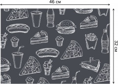 Комплект плейсматов «Бледный фаст-фуд» - Фото 2