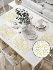 Комплект плейсматов «Золотая клетка» - Фото 1