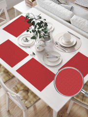 Комплект плейсматов «Клетчатые сердца» - Фото 1