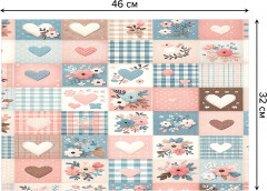 Комплект плейсматов «Нежные квадраты» - Фото 2