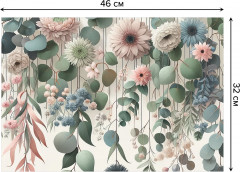 Комплект плейсматов «Нежные цветы и эвкалипт» - Фото 2