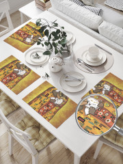 Комплект плейсматов «Поцелуй котиков» - Фото 1