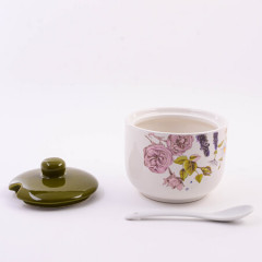 Сахарница с крышкой и ложкой «Розовый сад» - Фото 5