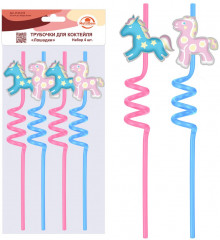 Набор трубочки для коктейля «Лошадки» - Фото 1