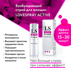 Спрей-стимулятор для женщин Lovespray Active Woman - Фото 3