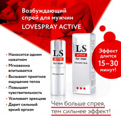 Спрей-стимулятор для мужчин Lovespray Active Man - Фото 3