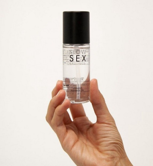 Масло массажное cъедобное cогревающее Slow Sex
