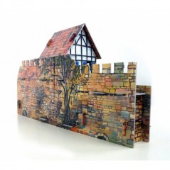 Игровой набор из картона «Дом у стены» - Фото 1