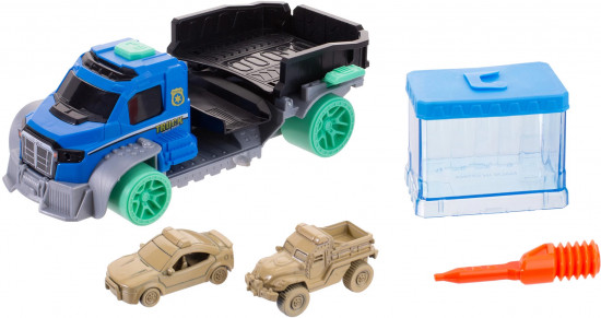 Набор игровой «Грузовик с прицепом-автомойкой для городских служб»