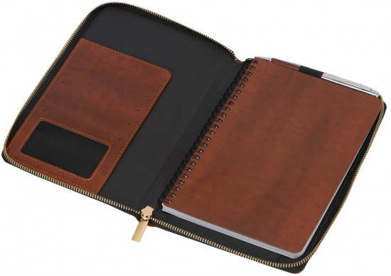 Бизнес-блокнот на молнии «Fabrizio»