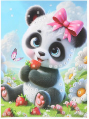 Аппликация из страз «Панда» - Фото 2
