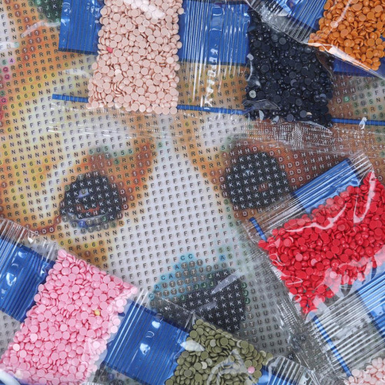 Мозаика алмазная «Корги»