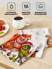 Комплект полотенец вафельных - Фото 11