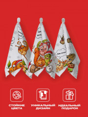 Комплект полотенец вафельных - Фото 12