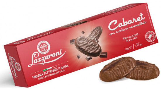 Печенье с карамельной начинкой и шоколадной глазурью «Cabaret»