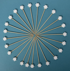 Набор шпажек для канапе «Снежинки» - Фото 4