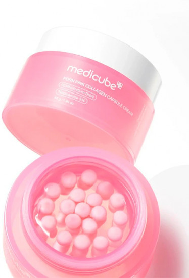 Укрепляющий капсульный крем с ПДРН и пептидами «PDRN Pink Collagen Capsule Cream»