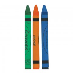 Восковые карандаши трехгранные, 12 цветов - Фото 1
