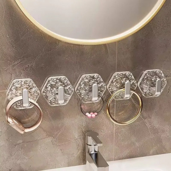 Набор крючков самоклеящихся «Ледяные кристаллы»