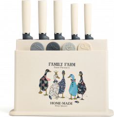 Набор ножей и разделочных досок на подставке «Family Farm» - Фото 3